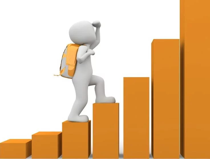 Man reaching his fundraising goal